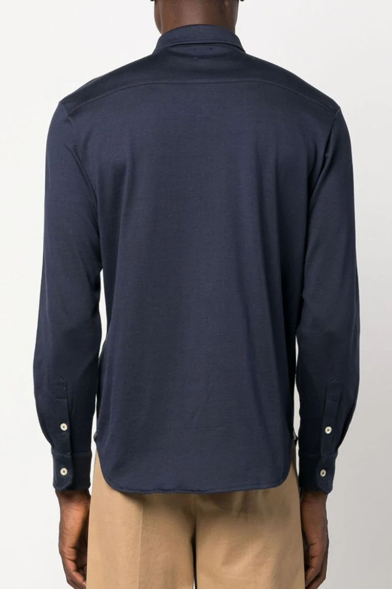Long Sleeve Iconic Shirt in Blue