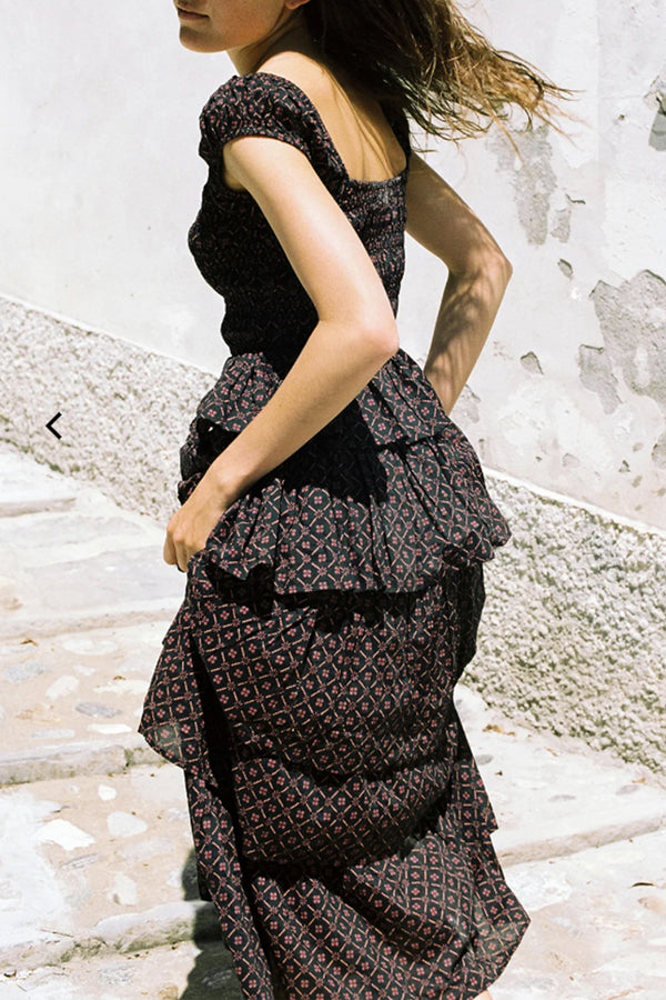 Catalina Dress in Currant