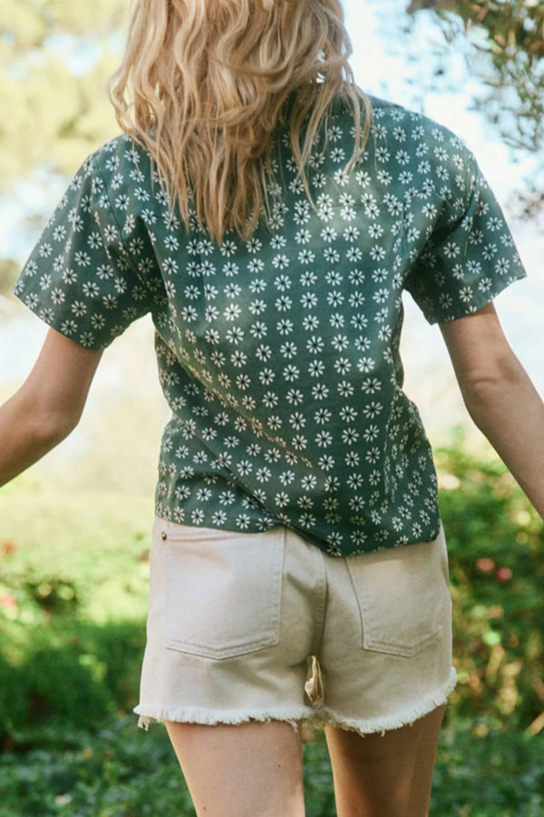 The Tourist Top in Palm Leaf Bandana Floral