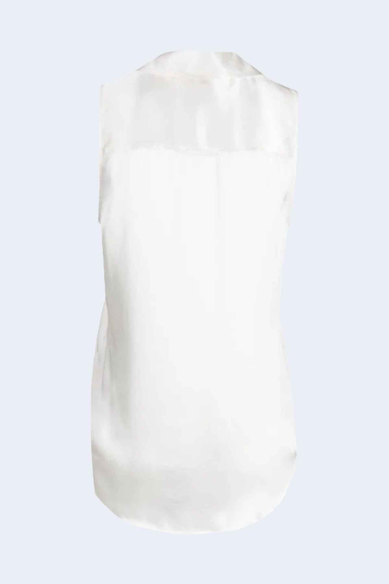Emmy Sleeveless Blouse in Ivory