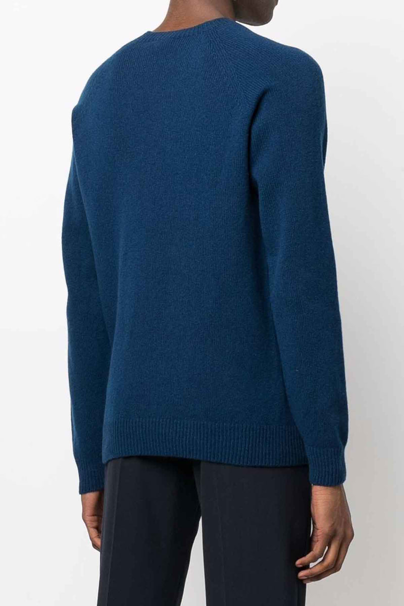 Lambswool Crewneck in Blue Jean