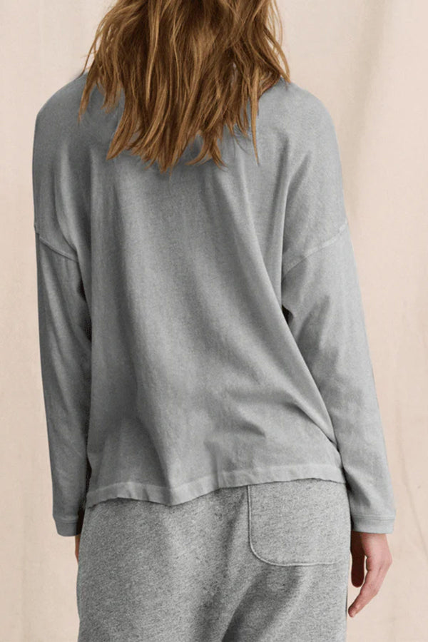 The Shrunken Henley in Heather Grey