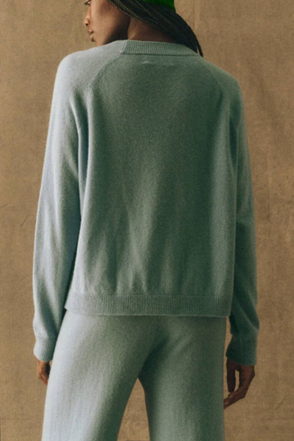 The Varsity Cardigan in Icicle
