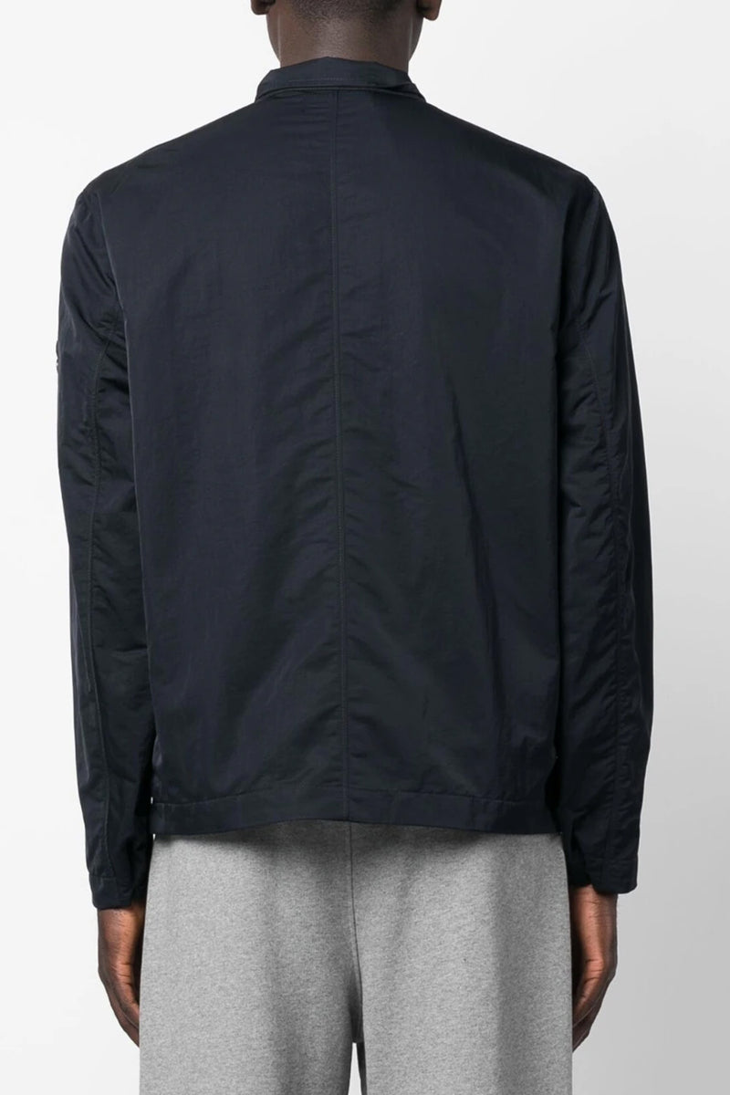 Giubbotto Zip Jacket in Navy Blue