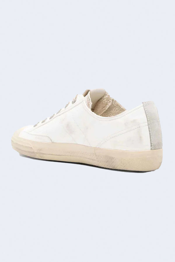 Men's V-Star 2 Nappa Upper Rubber Toe Suede Star And List in White Ice