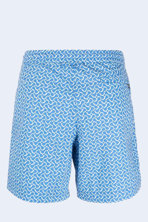 Standard Geo Swim Trunks in Tidal