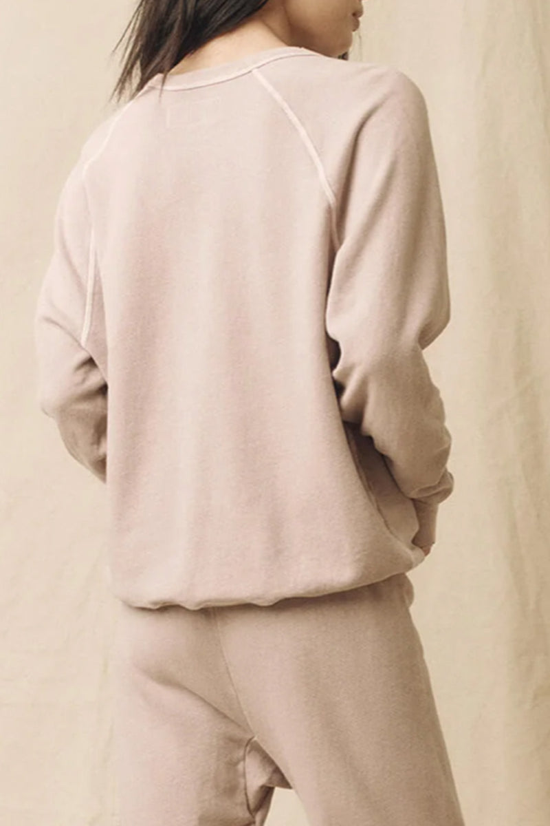 The College Sweatshirt in Soft Lilac