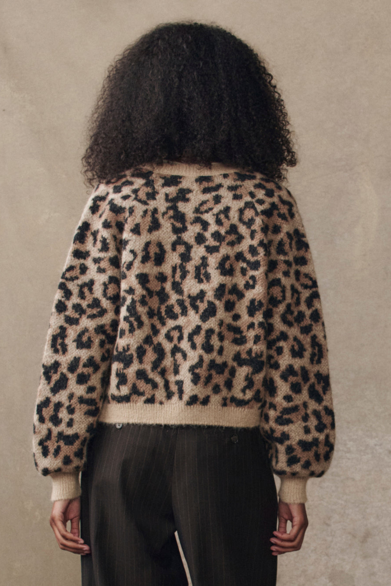 The Windsor Cardigan in Leopard