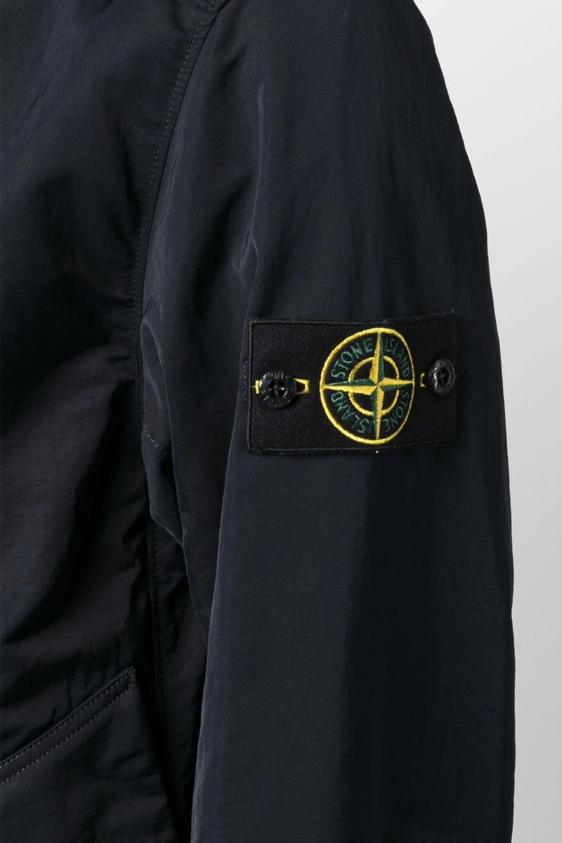 Giubbotto Zip Jacket in Navy Blue