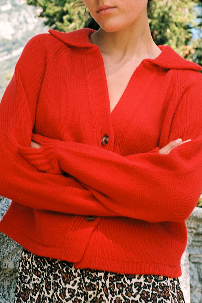 Bireno Cardigan in Currant