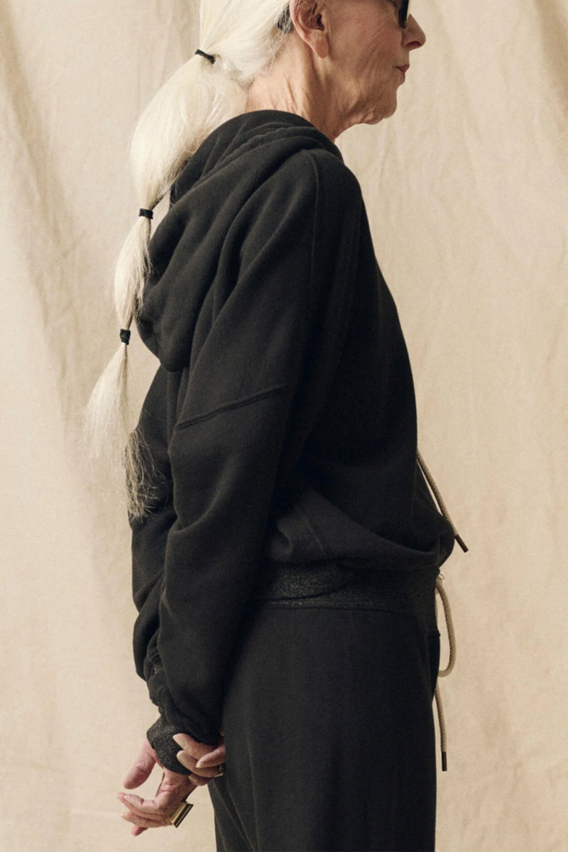The Teammate Hoodie in Overdyed Black