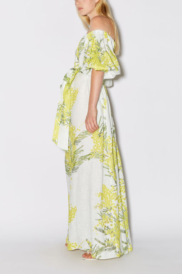 Zaza Dress in Mimosa White