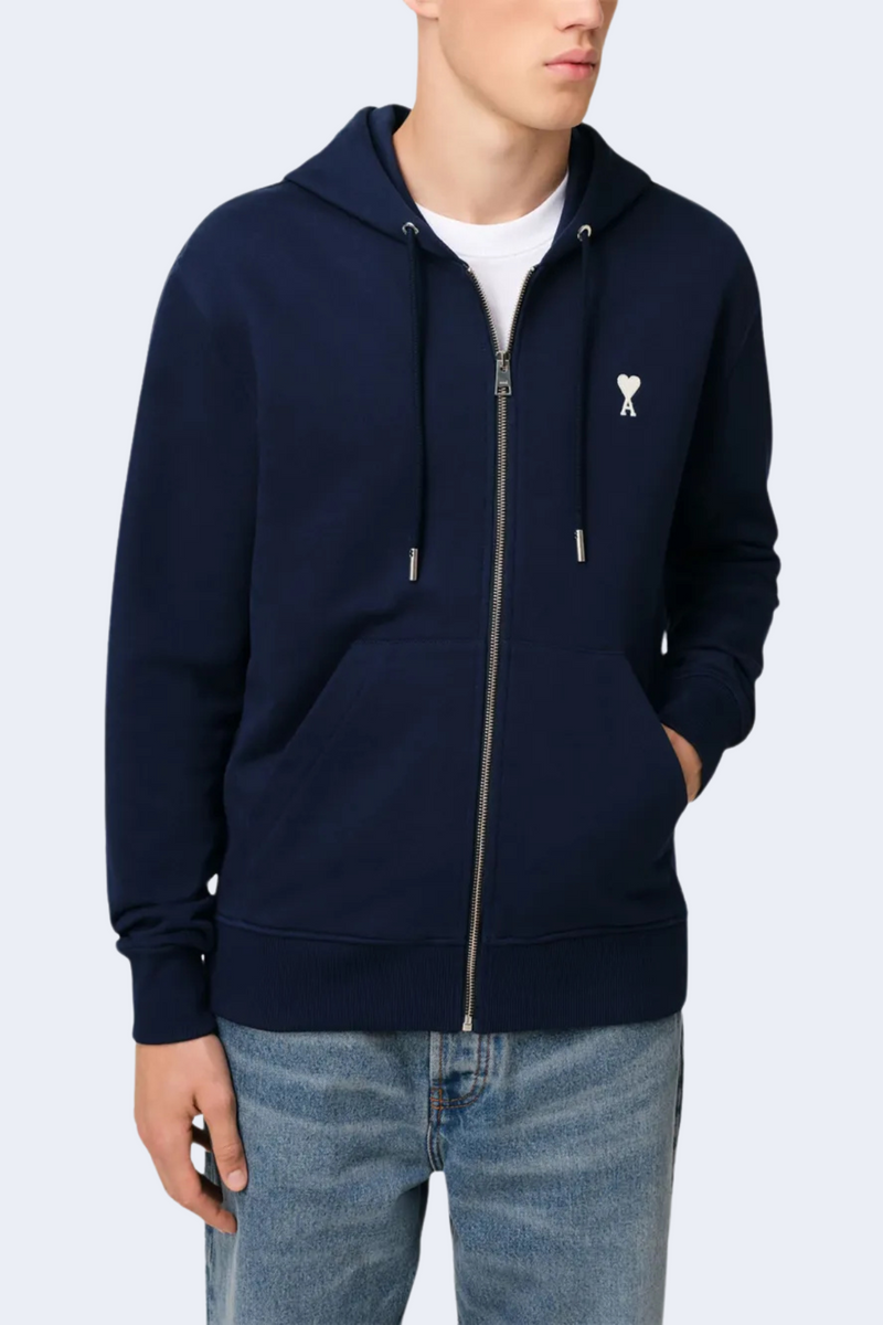Ami De Coeur Hoodie in Night Blue