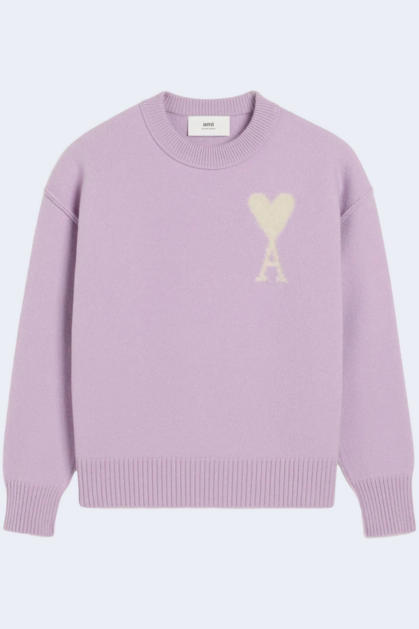 Off White Adc Sweater in Lila/Ecru