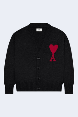 ADC Cardigan in Black with Red