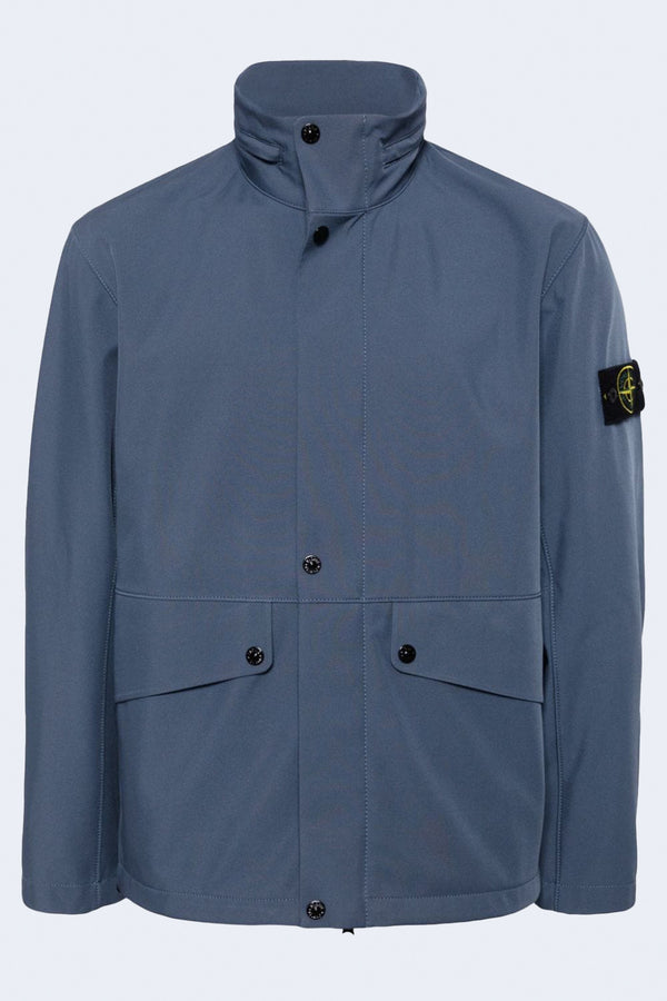 Giubotto Button Jacket in Dark Blue