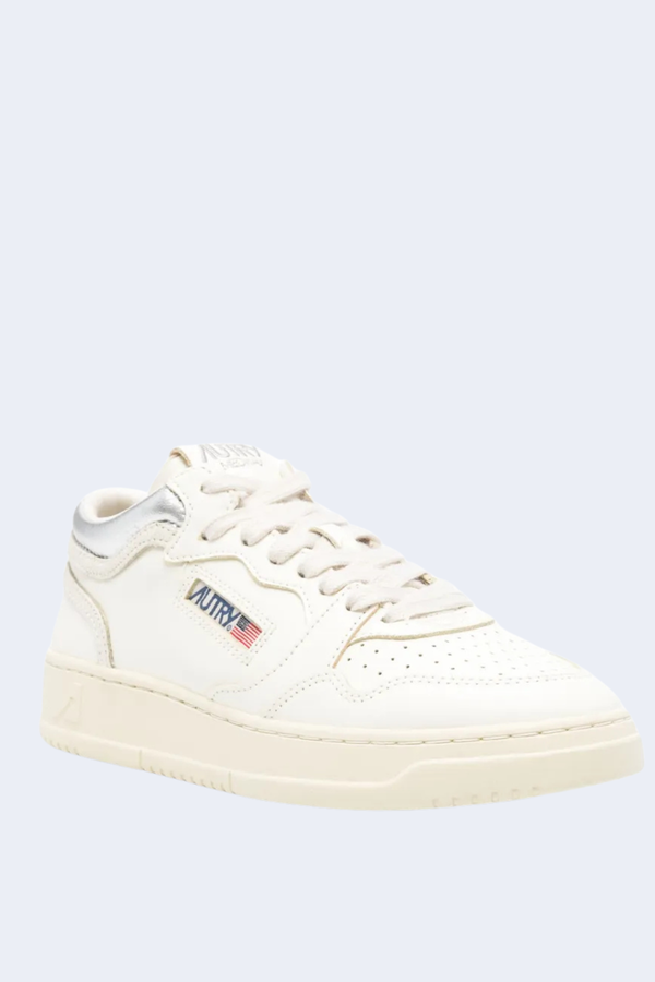 Women's Med-Way Mid Sneaker in Leat/Crack Silver/Marsh