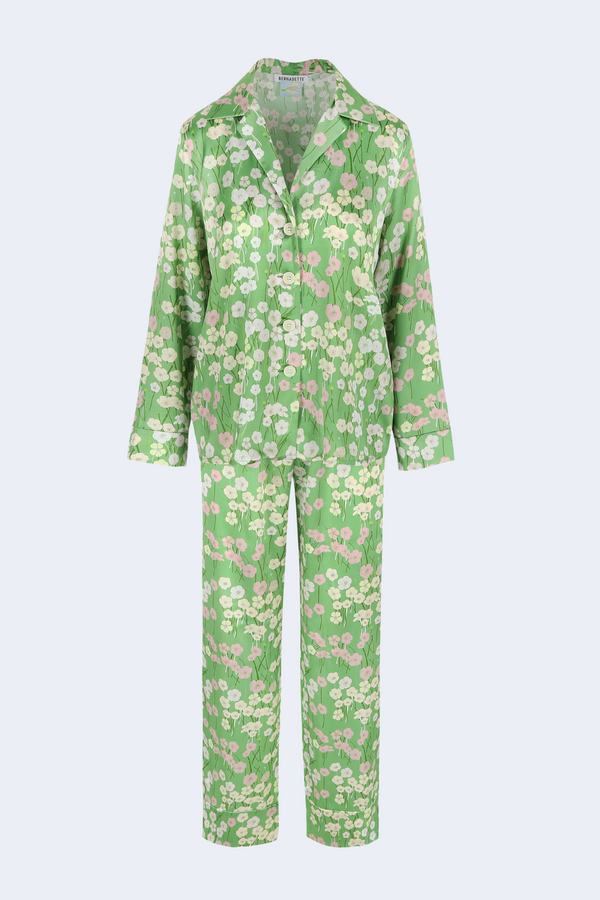 Pyjama Louis Pants in Buttercups Meadow Green