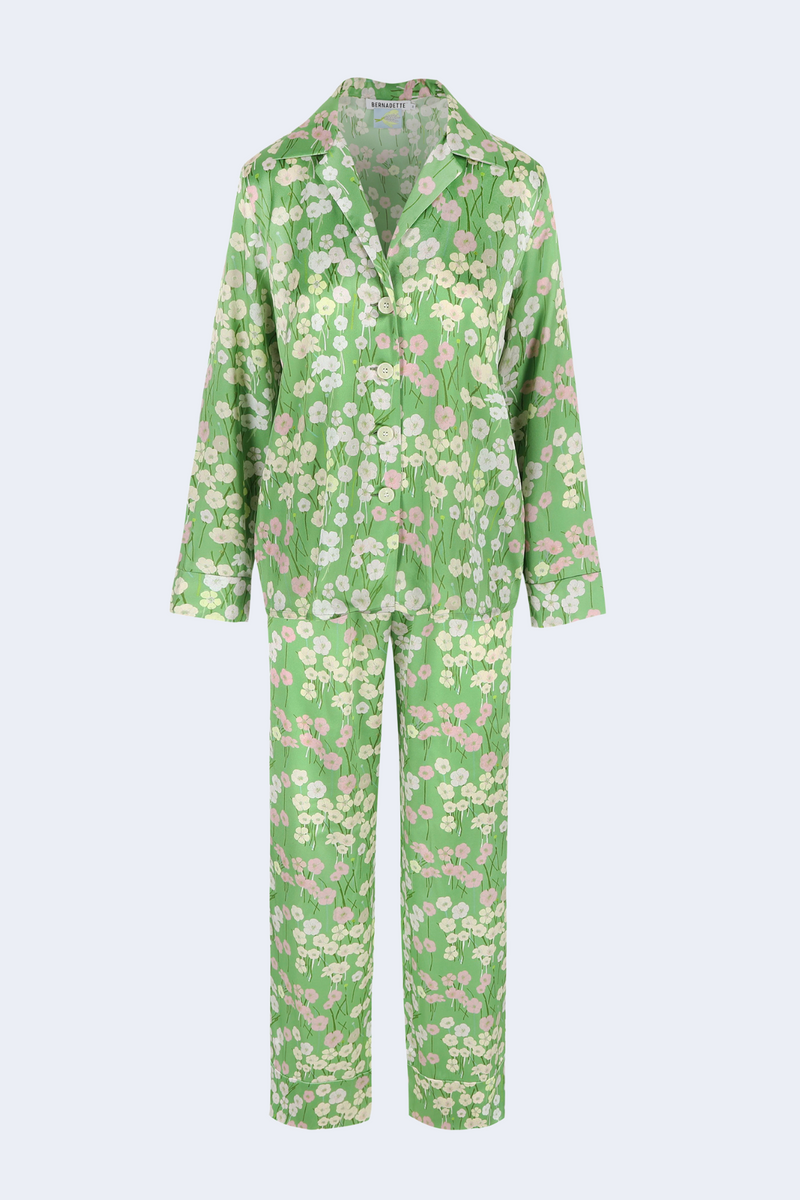 Pyjama Louis Pants in Buttercups Meadow Green