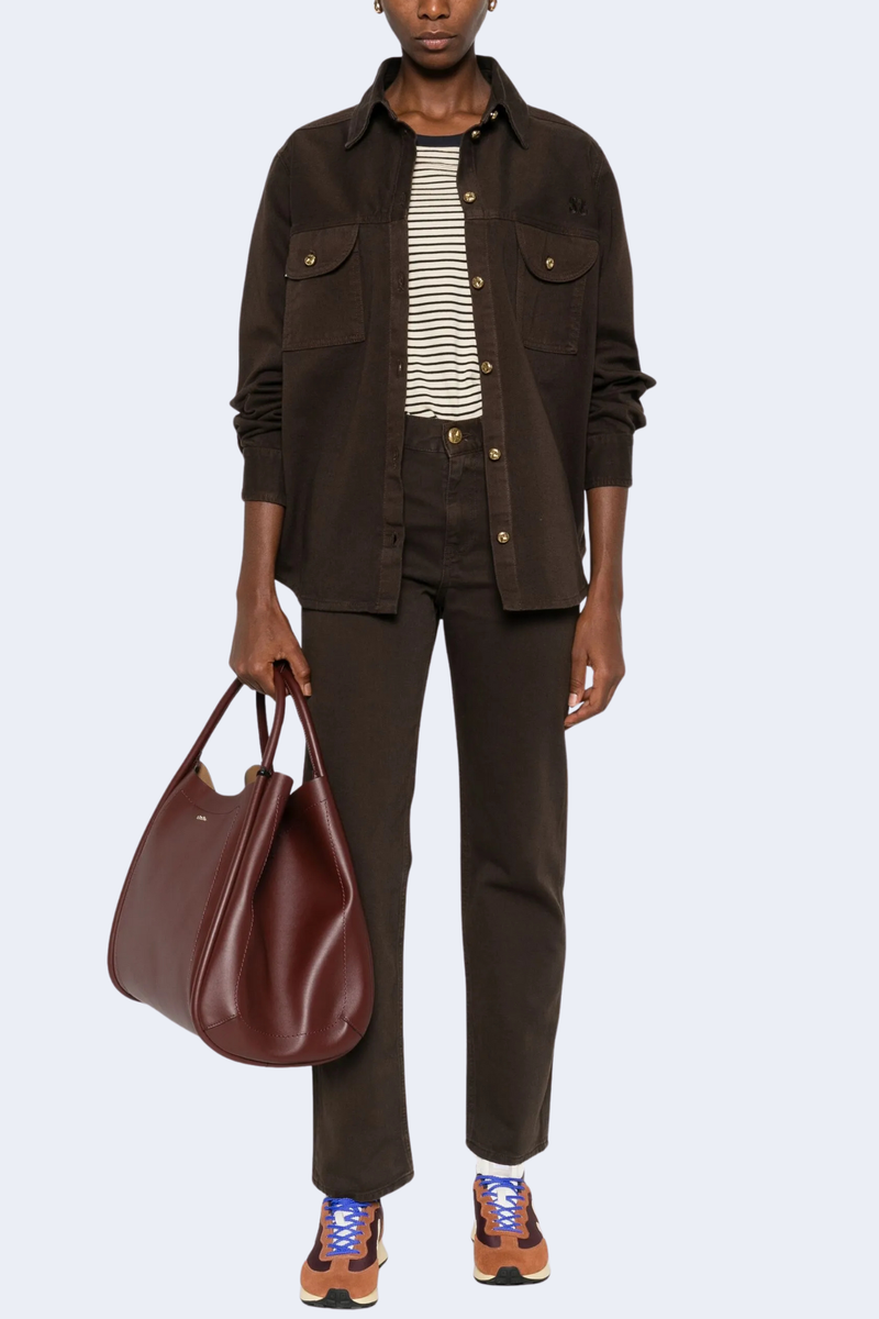 Clapotis Berber Shirt in Dark Choco