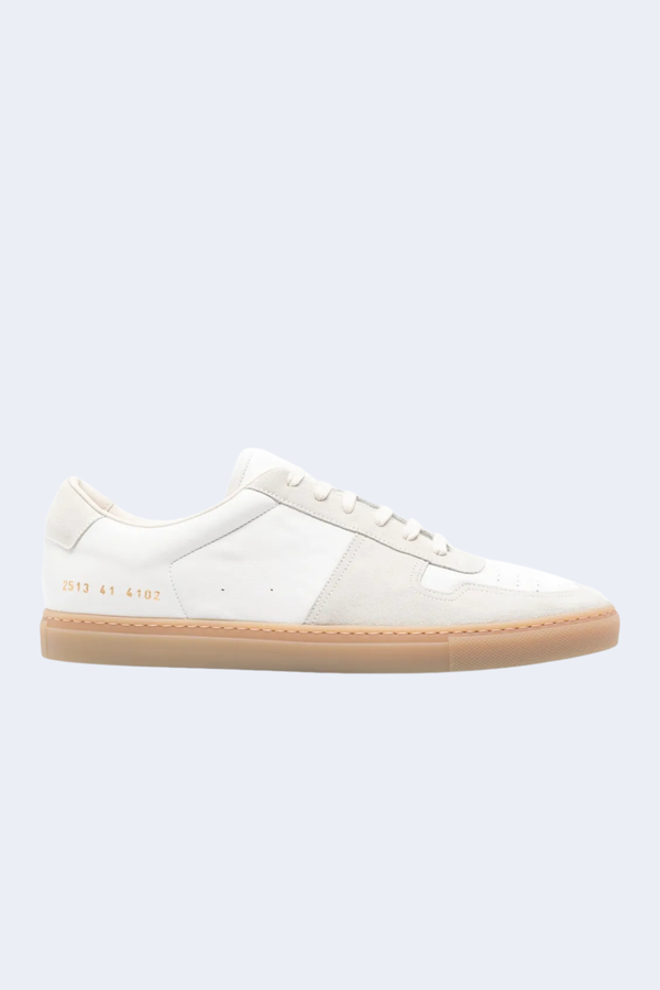 Men's Bball Slim Gum  Sole Sneaker in 4102 Off White