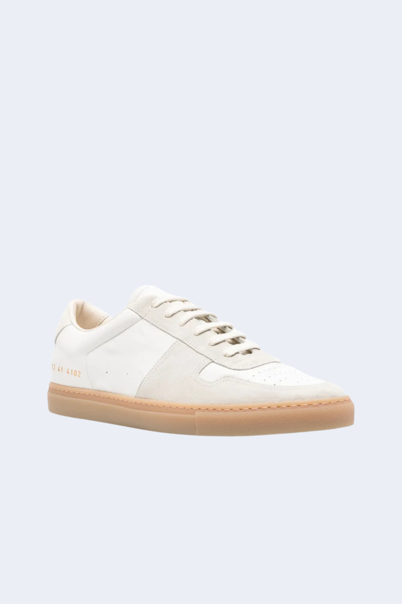 Men's Bball Slim Gum  Sole Sneaker in 4102 Off White