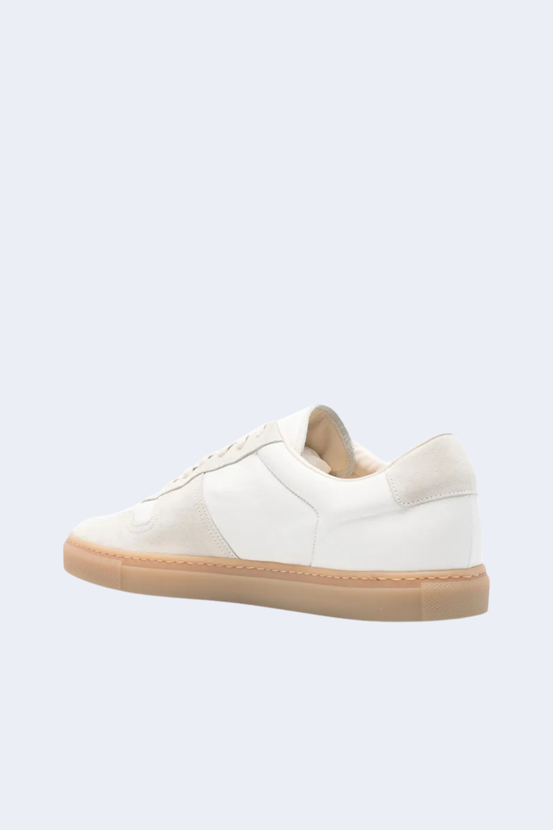 Men's Bball Slim Gum  Sole Sneaker in 4102 Off White