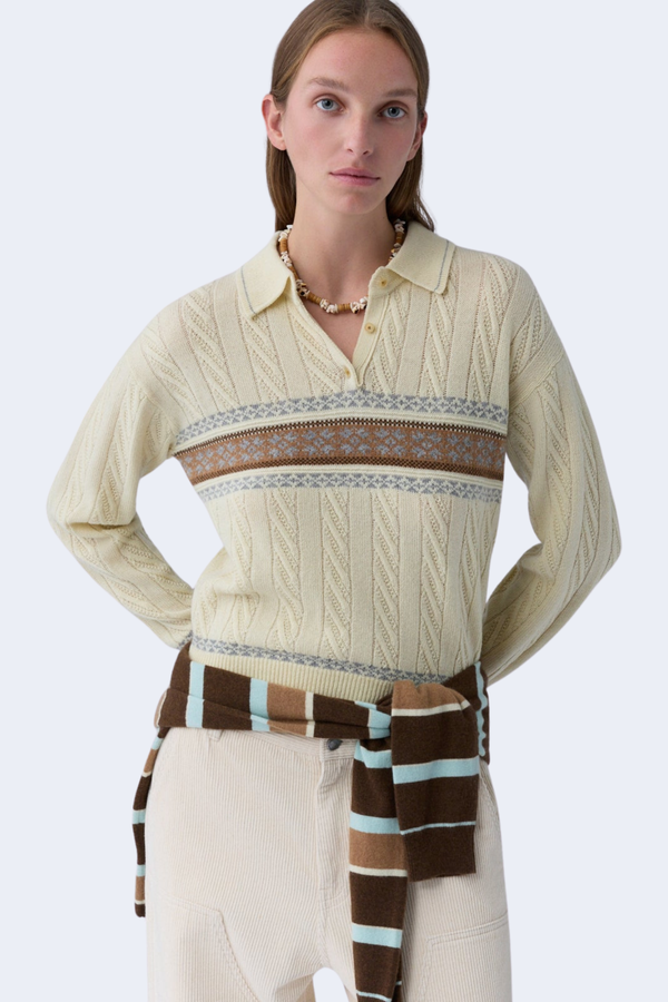 Cable Collegiate Polo in Mist Combo