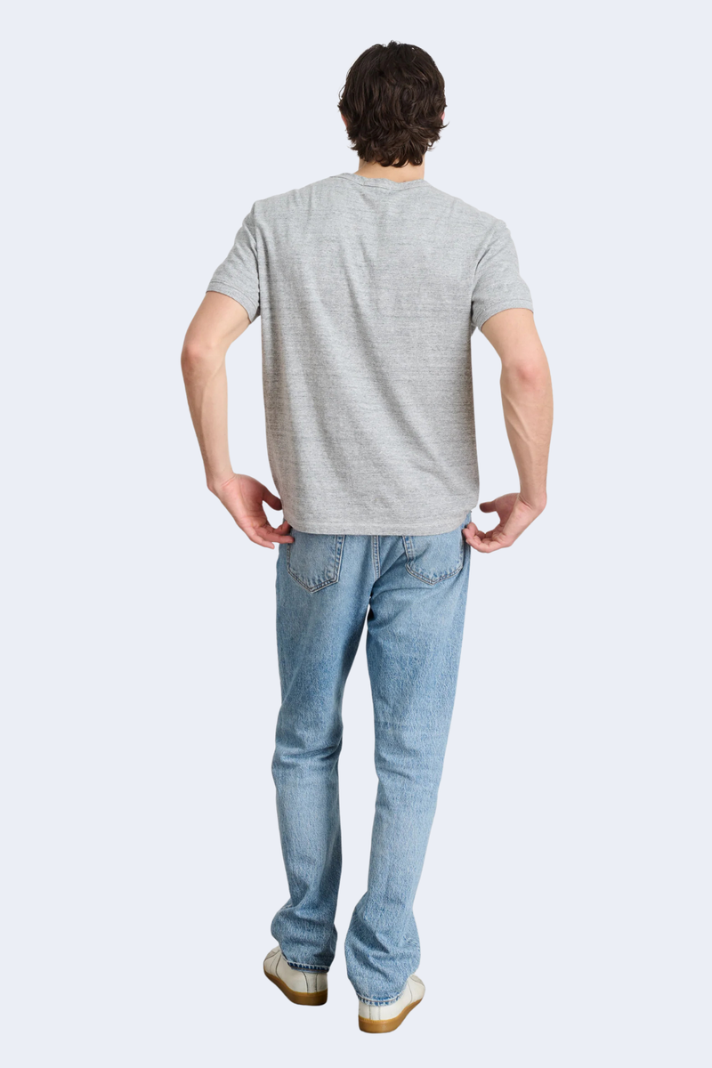 Men's Standard T-Shirt In Slub Cotton in Heather Grey