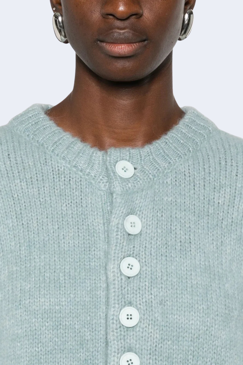 Lexa Buttoned Jumper in Light Blue