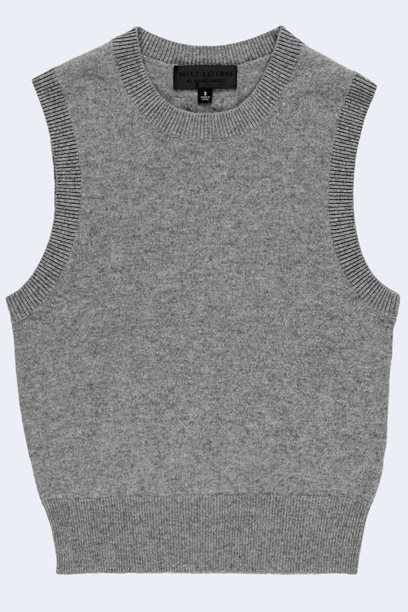 May Sweater Tank in Medium Grey Melange