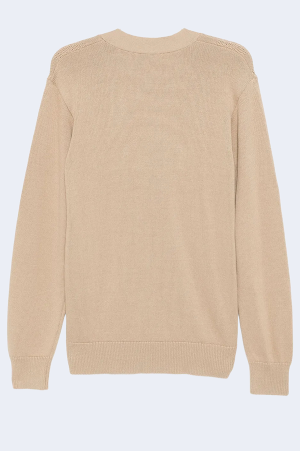 Miles Organic Cotton Cardigan in Ecru