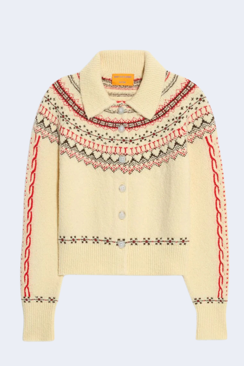 Cloud Chalet Cardigan in Mist Combo