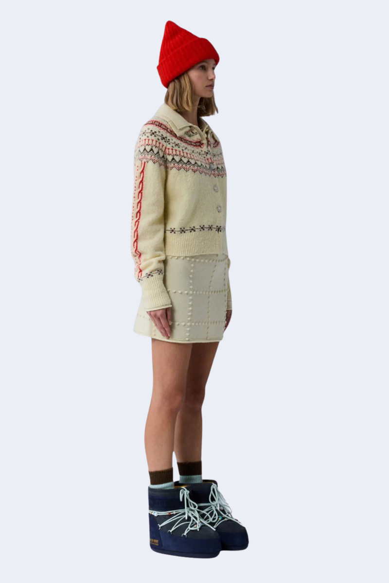 Cloud Chalet Cardigan in Mist Combo