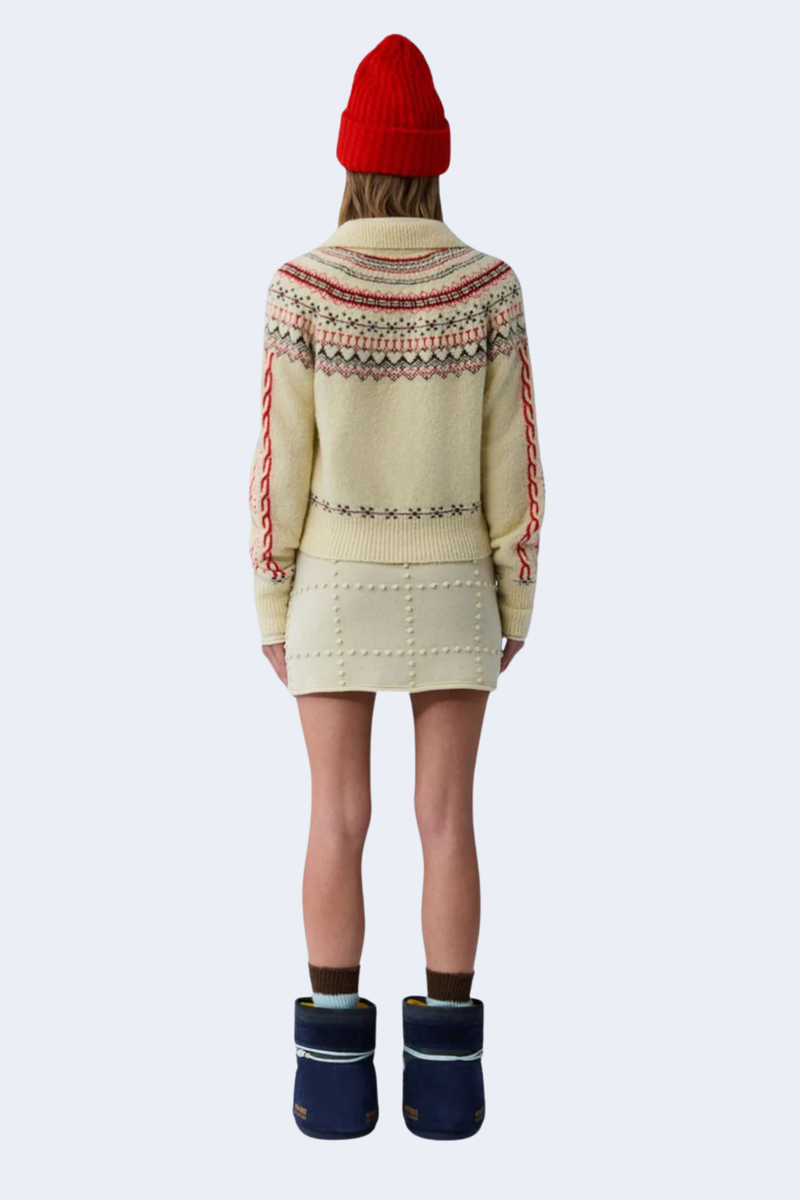 Cloud Chalet Cardigan in Mist Combo