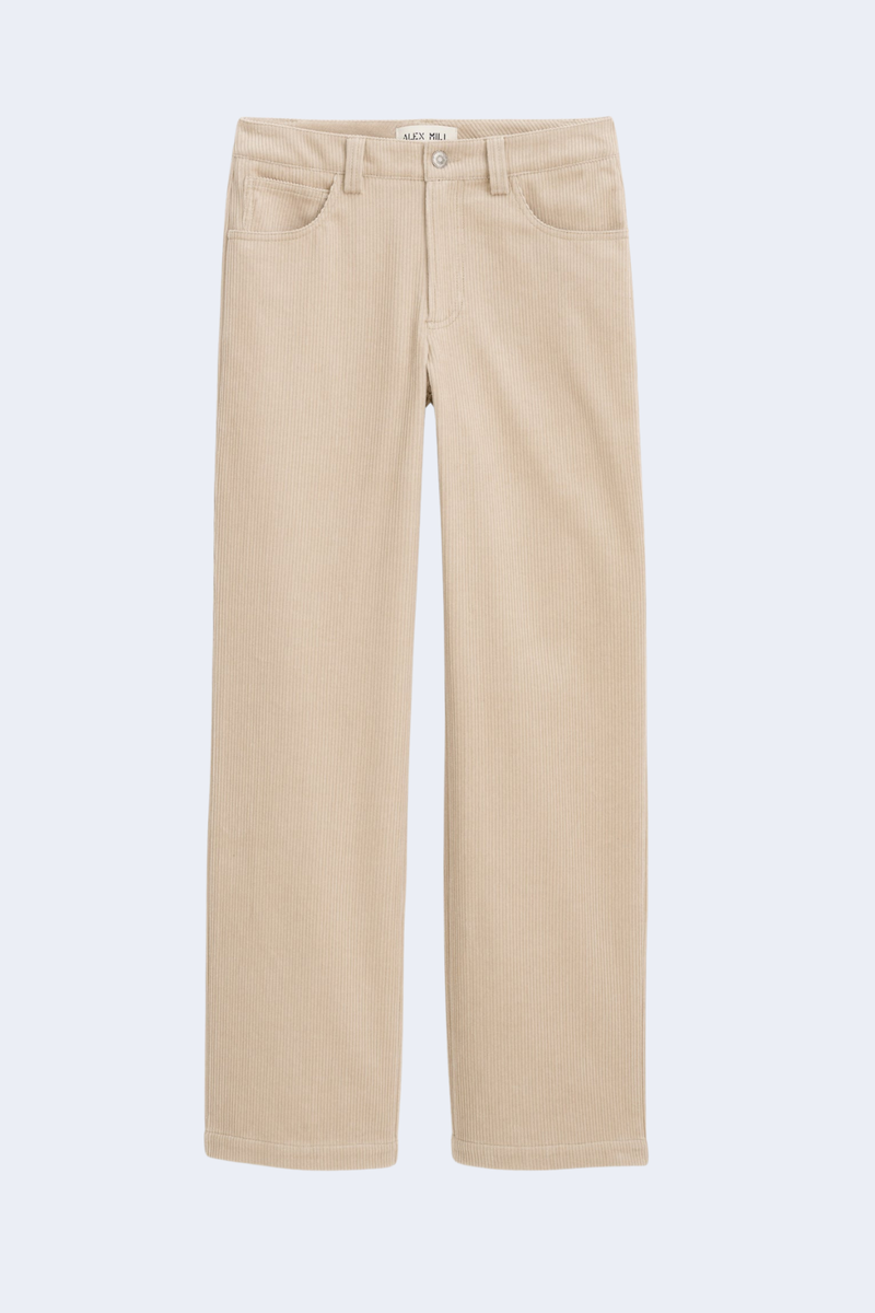 Camden Pant In Corduroy in Cloud Grey