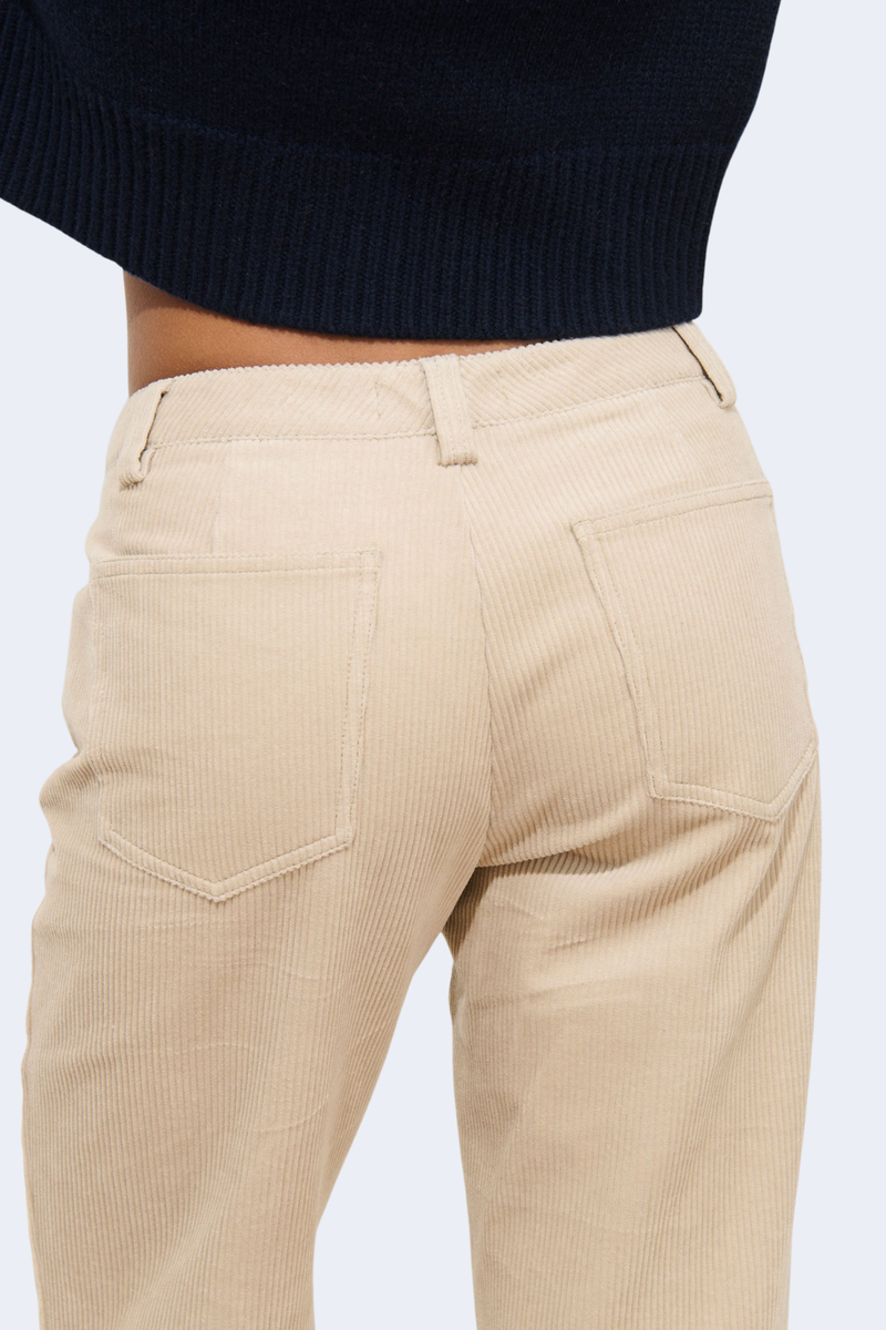Camden Pant In Corduroy in Cloud Grey