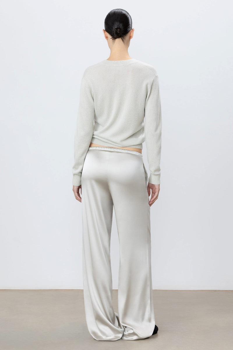 Brody Silk Pant in Dove