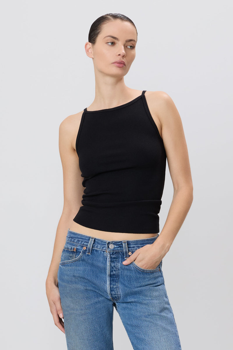 Iris Tank in Black