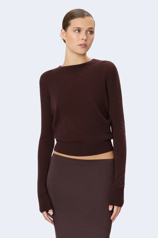 Francis Cashmere Sweater in Espresso