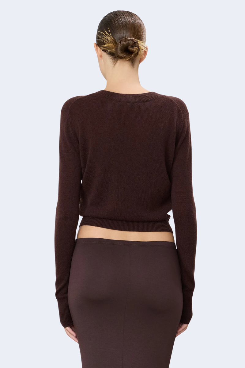 Francis Cashmere Sweater in Espresso
