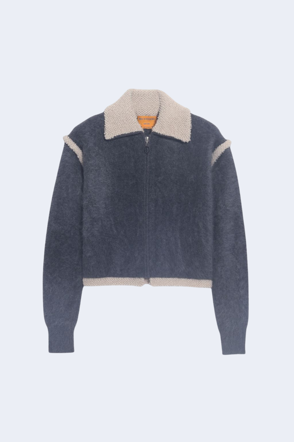 Grizzly Frankie Jacket in Charcoal/Oatmeal