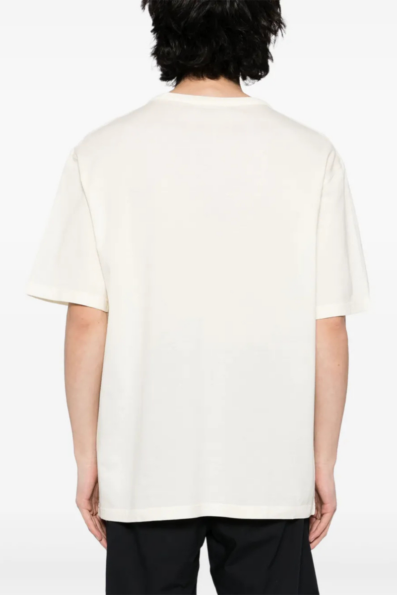 Short Sleeve Knit T-Shirt in Ivory