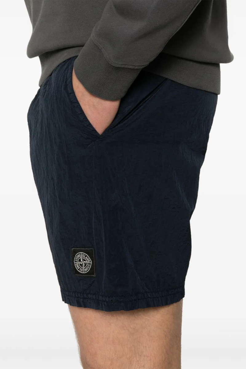 Swim Metal Nylon Shorts in Dark Navy