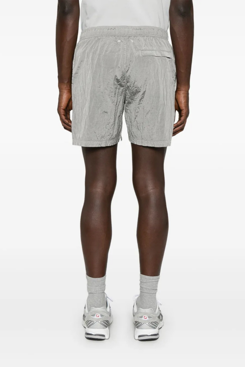 Swim Metal Nylon Shorts in Pearl Grey