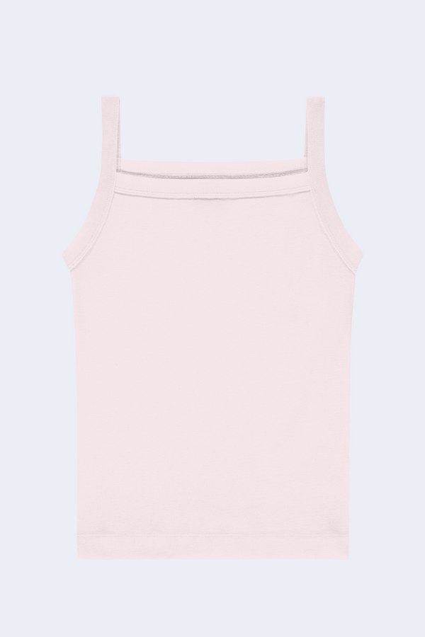 May Square Neck Cami in Baby Pink