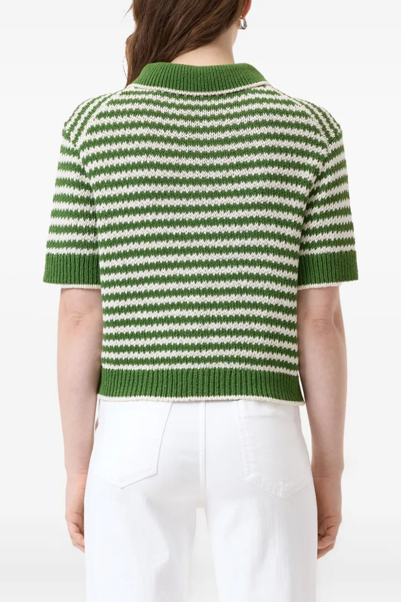 Cardigan Short Sleeve in Matcha Green
