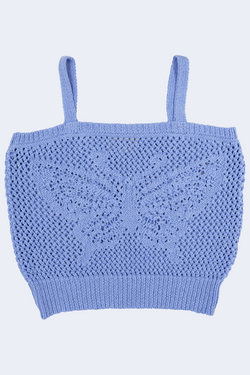 Butterfly Tank Top in Blue