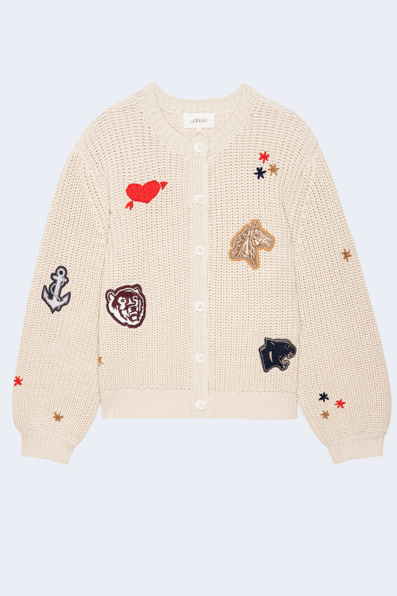 The Collegiate Cardigan in Natural
