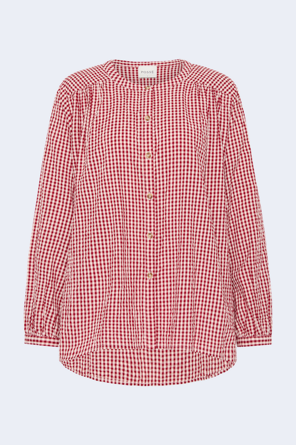 Mira Shirt in Red Gingham